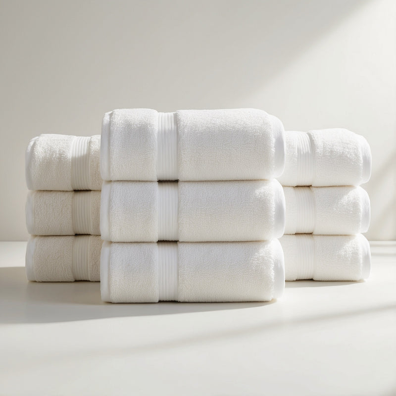 Kit 10 Toallas de Baño Extra Grandes: Secado Rápido De Algodón Calidad De Hotel Y SPA